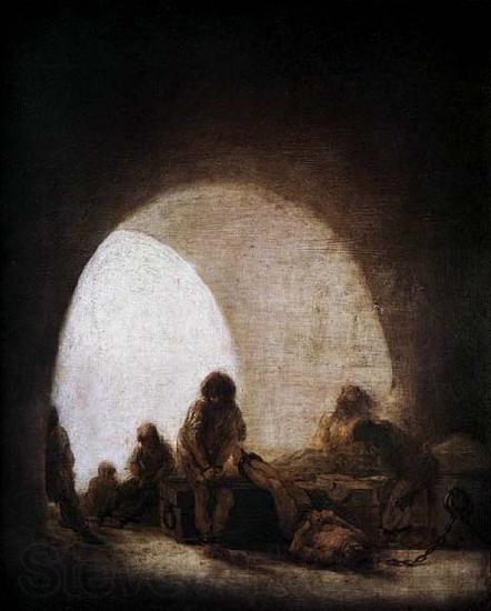 Francisco de goya y Lucientes A Prison Scene